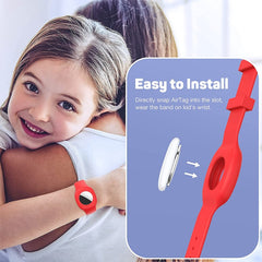 Para Airtag Silicone Children Watch Band Estuche protector