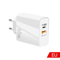 65W USB-C/Type-C+USB Dual Port GaN Charger Q...