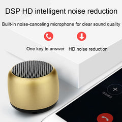 Altavoz Bluetooth impermeable con reducción de ruido inteligente Mini TWS