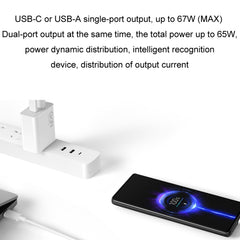 Xiaomi 67W GaN 1C+1A Cargador rápido intelig...