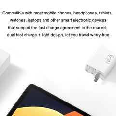 Xiaomi 67W GaN 1C+1A Cargador rápido intelig...