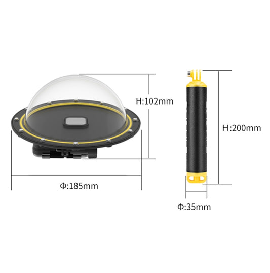 Carcasa impermeable TELESIN 30M para GoPro Hero11 negro