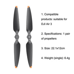 Original DJI Air 3 1 par de hélices de reduc...