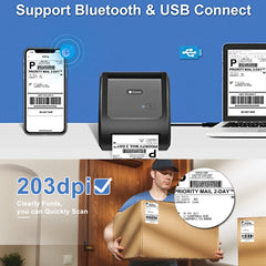 Phomemo D520-BT Bluetooth Impresora térmica ...
