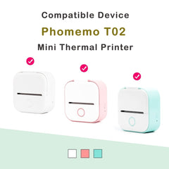 Para Phomemo T02, 3 rollos, impresora Blueto...