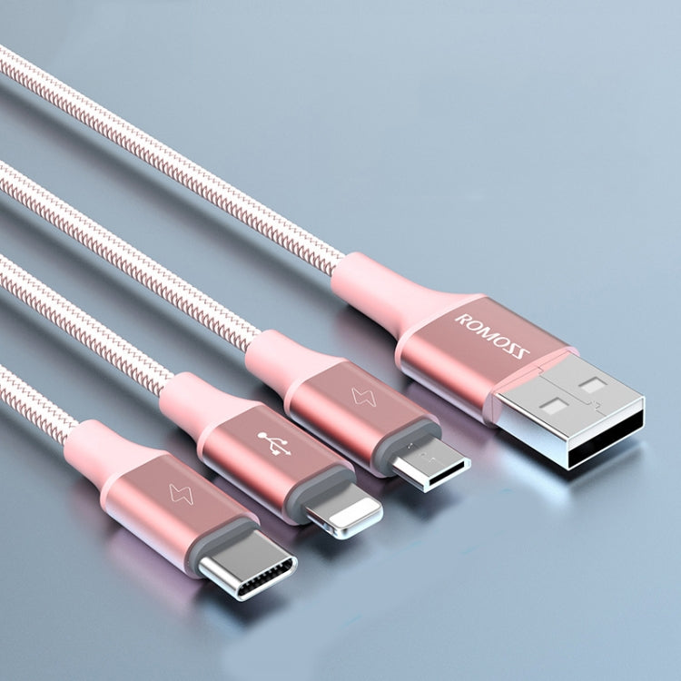 ROMOSS CB25 3 en 1 3.5A 8 pines + Micro USB ...