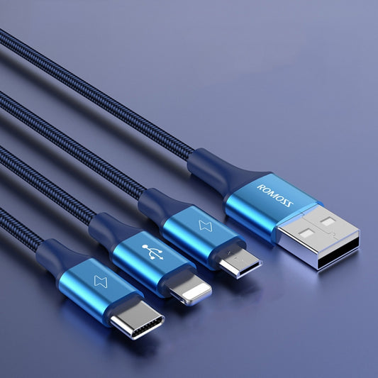 ROMOSS CB25 3 en 1 3.5A 8 pines + Micro USB ...