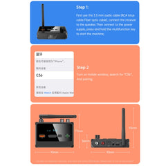 Receptor de amplificador de audio Bluetooth ...