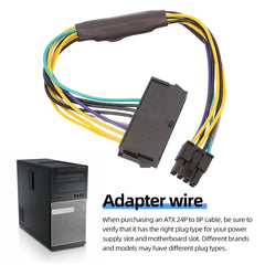 Para cable DELL Optiplex 3020/7020/9020 ATX 24P a 8P