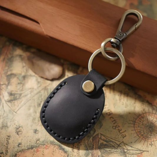 Para funda de cuero localizador AirTag