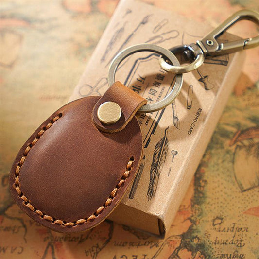 Para funda de cuero localizador AirTag