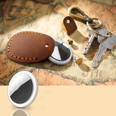 Para funda de cuero localizador AirTag