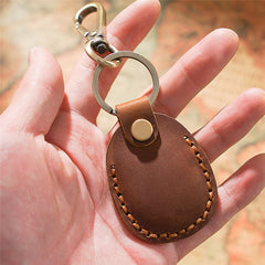 Para funda de cuero localizador AirTag