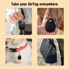Para funda de cuero localizador AirTag