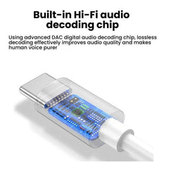 Cable adaptador de audio USB-C / Tipo-C a 3,5 mm para DJI Pocket 3