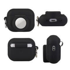 Para AirPods Pro 2 / Airtag 2 en 1 Funda protectora de silicona