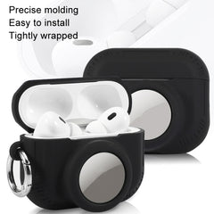 Para AirPods Pro 2 / Airtag 2 en 1 Funda protectora de silicona