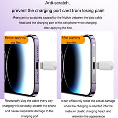 2 unids/set para iPhone 14/15 altavoz chapado en malla antipolvo