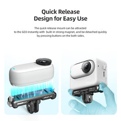 Para Insta360 GO 3 aMagisn Soporte magnético de desmontaje rápido