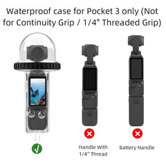 Para DJI Osmo Pocket 3 BRDRC Estuche impermeable de 40 m de profundidad