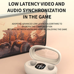 Mini auriculares Bluetooth TWS con contenedo...