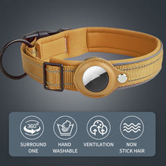 Para AirTag Tracker Collar de perro Forro de...