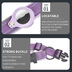 Para AirTag Tracker Collar de perro Forro de...