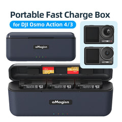 Para DJI Action 4/3 aMagisn caja de carga rá...