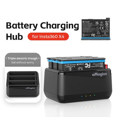 Para Insta360 X4 AMagisn cargador de batería...