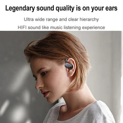 Auriculares Bluetooth tipo suspensión con contenedor de carga