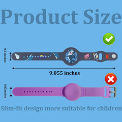 Para Airtag Cartoon Watch Strap Locator Funda de silicona
