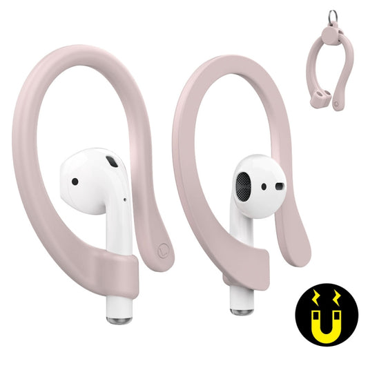 1 par de auriculares con ganchos magnéticos de silicona para AirPods