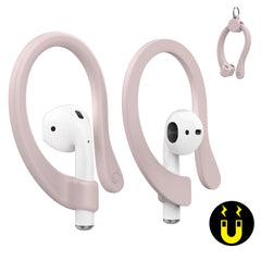 1 par de auriculares con ganchos magnéticos de silicona para AirPods