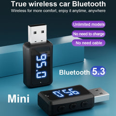 Receptor y transmisor de audio Bluetooth 5.3...
