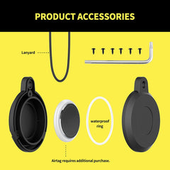 Estuche protector impermeable de plástico para rastreador Airtag para mascotas