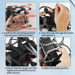 Parachoques de protección contra choques de fibra de carbono RCSTQ para DJI Avata 2