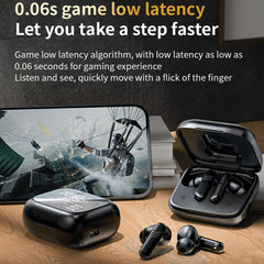 Auriculares con reducción de ruido dual ANC+ENC y pantalla táctil LX-10