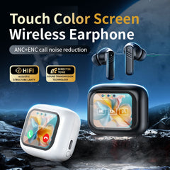 Auriculares con reducción de ruido dual ANC+ENC y pantalla táctil LX-10
