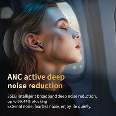 Auriculares con reducción de ruido dual ANC+ENC y pantalla táctil LX-10
