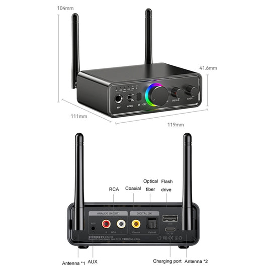 Adaptador Bluetooth OMS-M18 Receptor de tran...