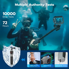Palo selfie submarino TELESIN de 0,85 m con ...