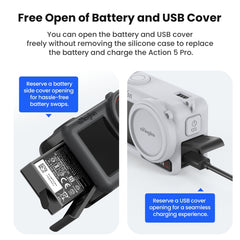 Estuche de silicona aMagisn para DJI Osmo Action 5 Pro