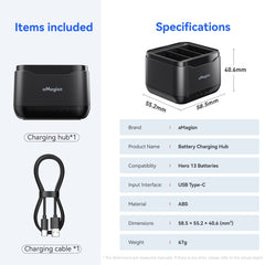 Cargador de batería AMagisn para GoPro HERO1...