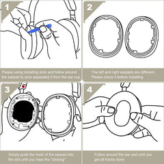 1 par de protectores de oídos de esponja de ...