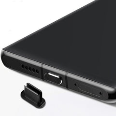 Kit de limpieza de tapones antipolvo de metal para teléfonos con interfaz tipo C