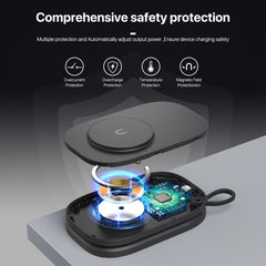 Cargador inalámbrico magnético plegable 3 en 1 T5