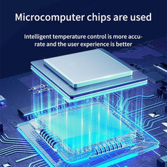Placa calefactora de doble capa con control de temperatura LCD