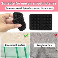 Soporte para teléfono móvil con ventosa de silicona de doble cara
