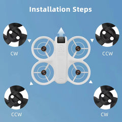 2 pares de protectores de ala de hélice para dron DJI Neo BRDRC