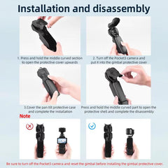 Estuche para cámara con tapa de lente BRDRC para DJI OSMO Pocket 3
